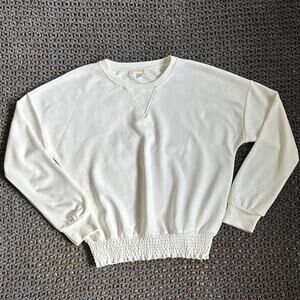 Cynthia Rowley Bonded Crewneck Sweater